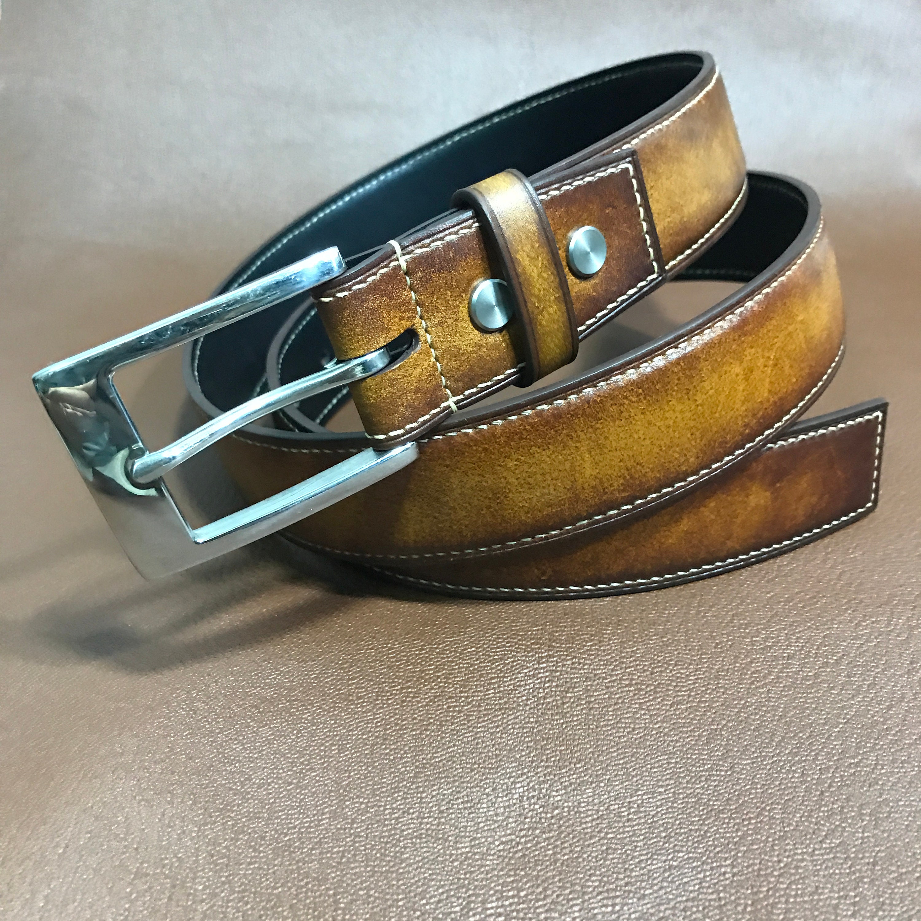 Belts Mens Leather Belt Personalized Mens Belt Custom Leather Etsy