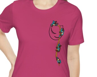 Bear shirt, Bear pocket, Bears, cute bear shirt, Bears climbing shirt, Bears climbing, fuzzy bears