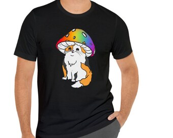 Cat and Mushroom Shirt, catshroom shirt, Cat Mushroom Shirt, Cat Lover Gift, Mushroom Tee, cat mom Shirt, Cat Owner Gift, Mushroom Tee