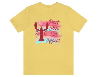 Pinch Peel Eat Repeat, Crawfish shirt, Louisiana shirt, Crawfish boil shirt, Crawfish tshirt