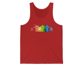 Pride Month Rainbow cat Tank Top, Pride Tank Top, rainbow cat, Rainbow cat Tank Top, Pride Shirt, LGBTQ Tees, pride tank top, cat tank top