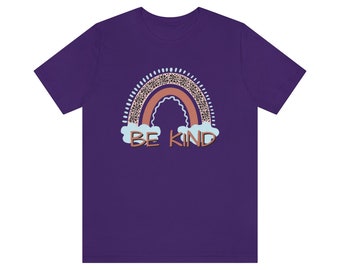 leopard print rainbow Be Kind, Be kind shirt, rainbow shirt, rainbow be kind