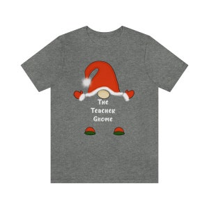 Gnome teacher shirt, gnome Christmas tshirt, teacher Christmas shirt, teacher shirt, Christmas Sale