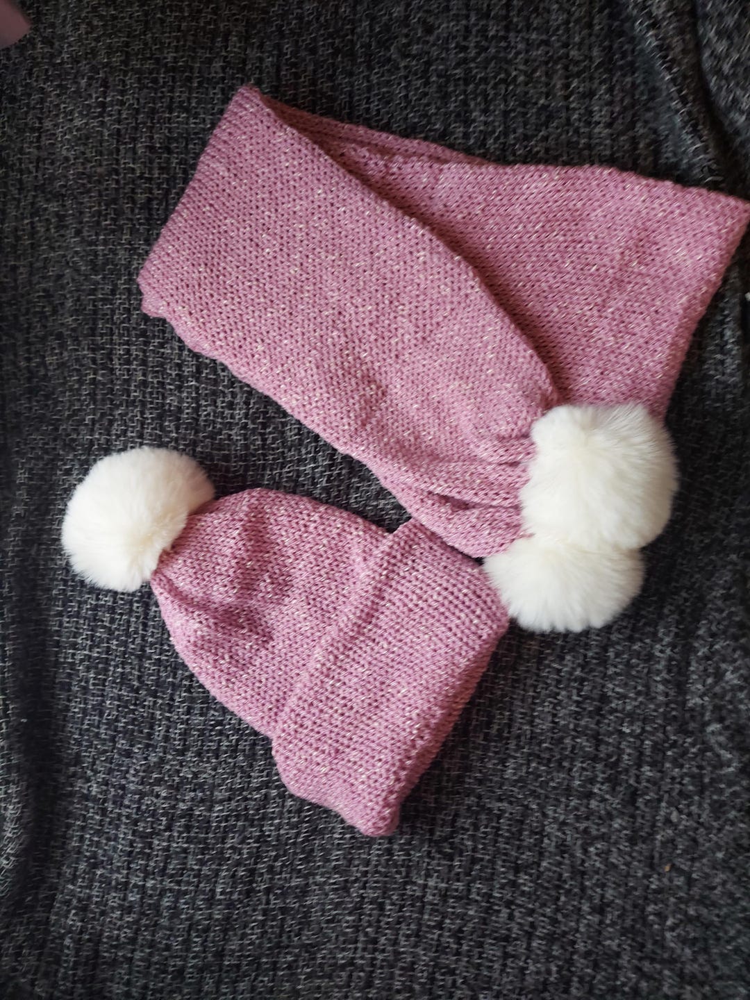 Knitted Hat and Scarf Set to Fit From Child to Adult, Many Colours