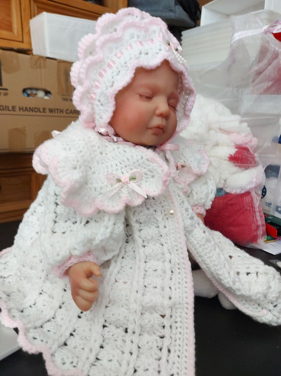 thumbnail image 2 of Handmade Crochet Baby Cardigan Set – Plain, Soft & Cozy – Brand New With Tags (UK Made) 2 of 2