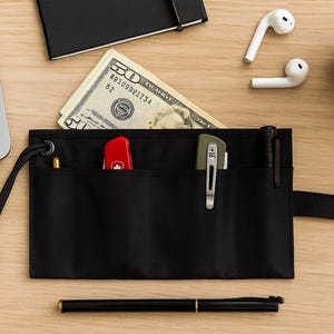 Marsupio organizer EDC per uomo: compatto portautensili per il trasporto quotidiano, per campeggio e attrezzatura da esterno