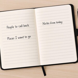 Personalized “Little Black Book” Notebook – Custom Name, Funny or Secret Journal for Men & Women, A6 Lined Notebook image 4