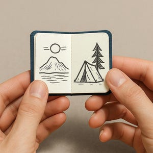 Mini llavero de diario de cuero personalizado: pequeño cuaderno personalizado con nombre e iniciales: un regalo bonito y considerado para cualquier ocasión.