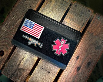 iPad Cover Case with Front Velcro for Ranger Eyes/EDC Patches. Custom Size for Keyboard/Smart Cover/Etc...For Kobo/reMarkable/Surface/More