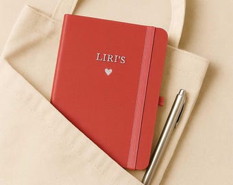 Personalized Notebook - A6 Lined notebook with Custom Name/Initials/Message