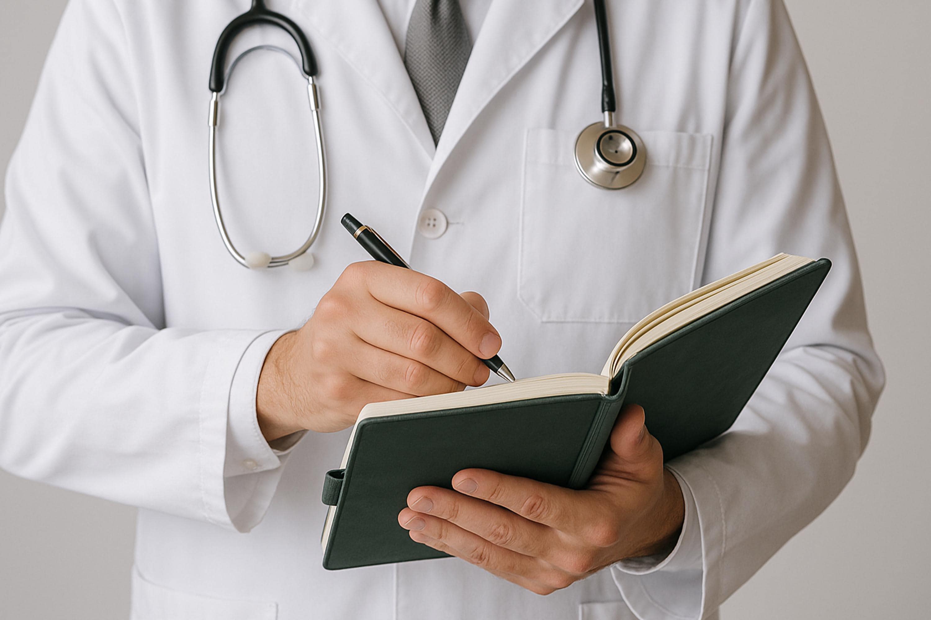 Health Notebook Personalized Medical Notebook: Stethoscope A5 Journal for Doctors ...