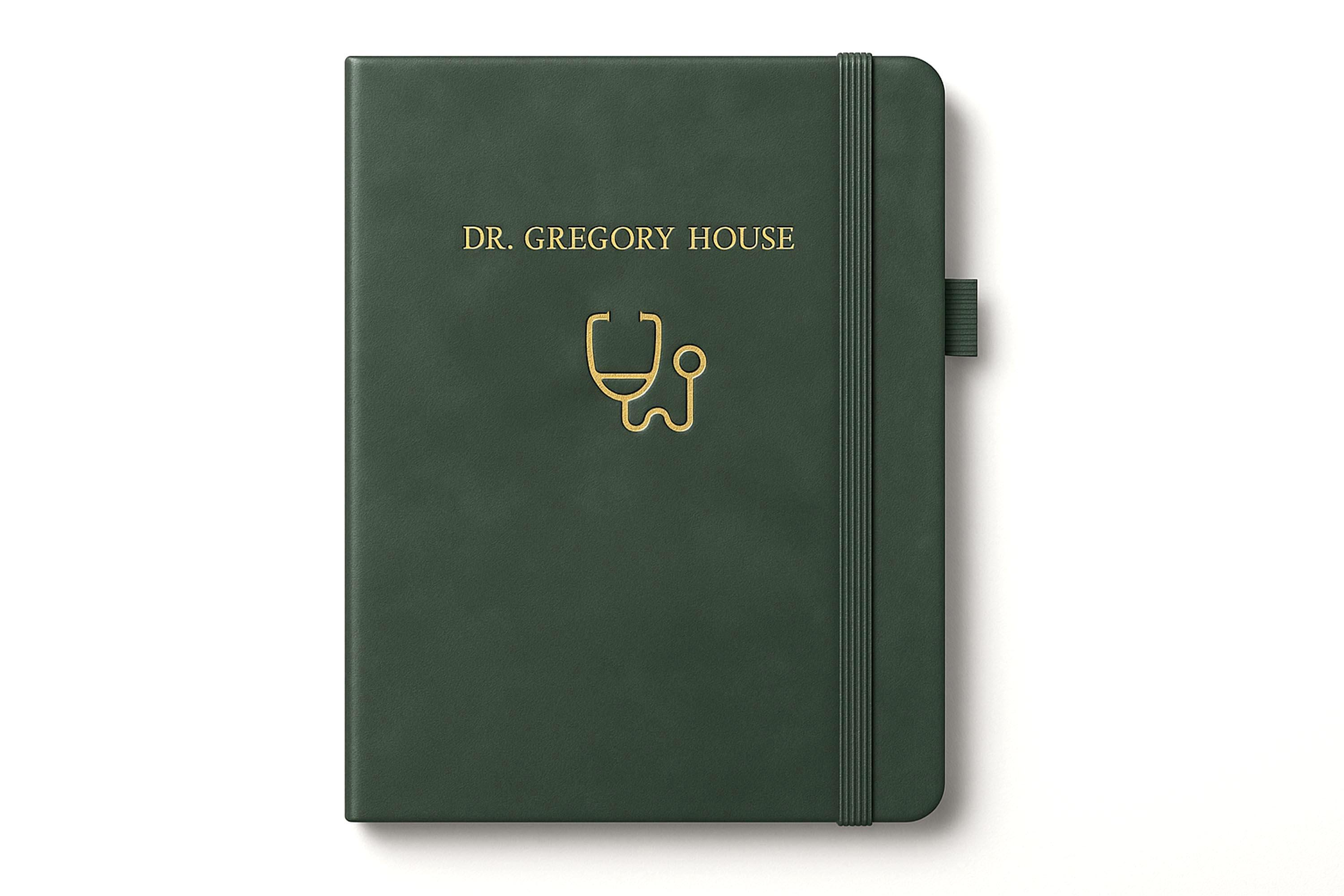 Personalized Medical Notebook: Stethoscope A5 Journal for Doctors ...