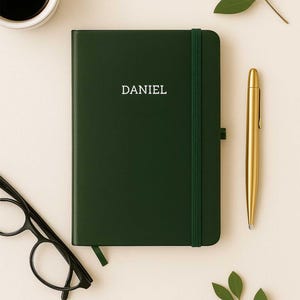 Cuaderno A6 personalizado – Diario de bolsillo con nombre personalizado