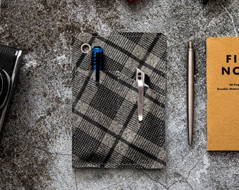 All-in-One Notebook Cover: Safely Store Field Notes with Pen, Knife, and Flashlight Compartments