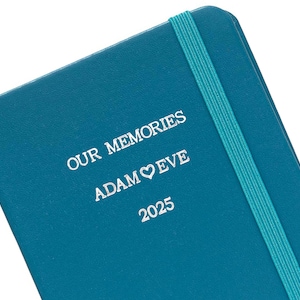 Onze herinneringen – A6 gepersonaliseerd hardcover notitieboek voor koppels, aangepast liefdesdagboek, huwelijksverjaardagscadeau, relatieaandenken