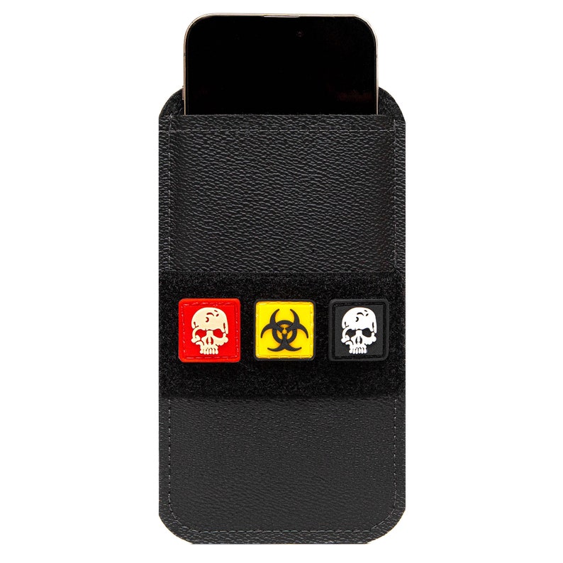 Phone Sleeve for iPhone, Galaxy, OnePlus and More with Velcro for EDC Patches, Ranger Eyes, Badges. Custom Sizing Available image 2