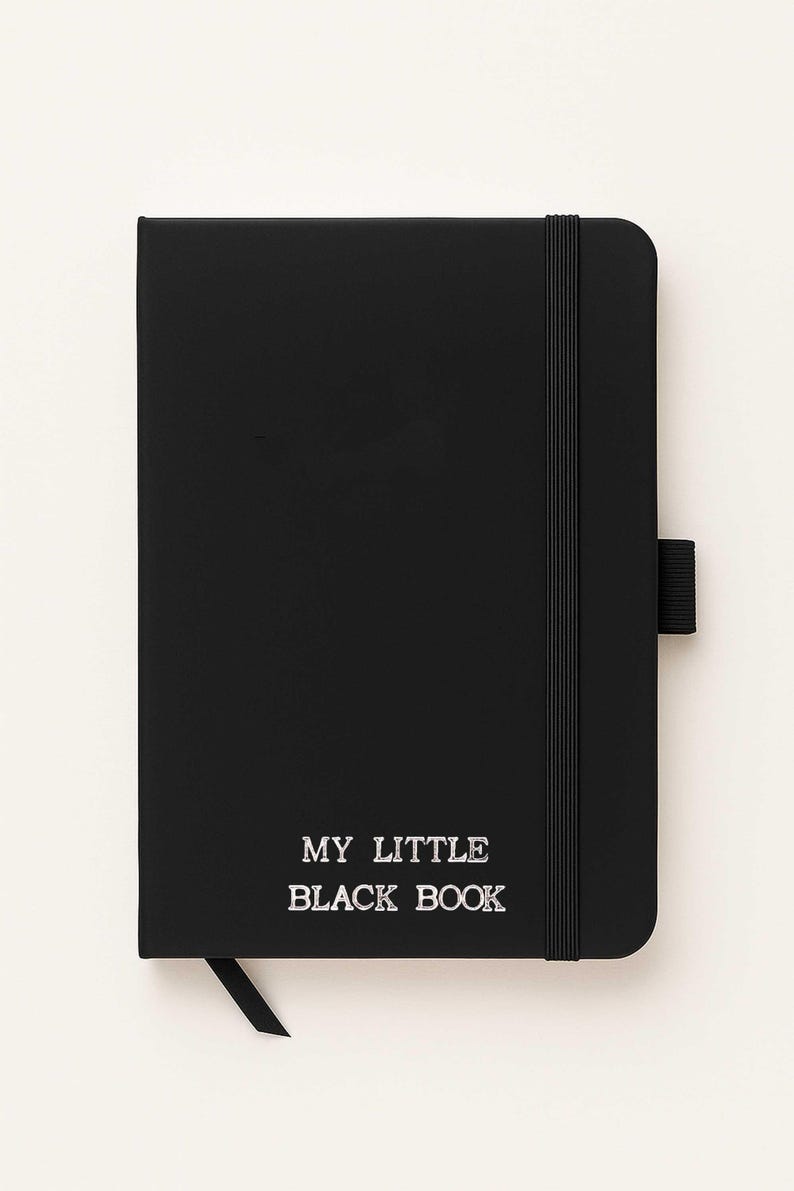 Personalized “Little Black Book” Notebook – Custom Name, Funny or Secret Journal for Men & Women, A6 Lined Notebook image 7