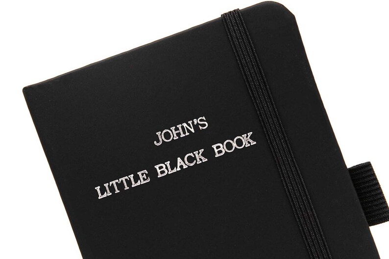 Personalized “Little Black Book” Notebook – Custom Name, Funny or Secret Journal for Men & Women, A6 Lined Notebook image 5