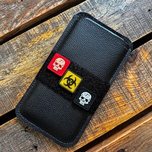 Phone Sleeve for iPhone, Galaxy, OnePlus and More with Velcro for EDC Patches, Ranger Eyes, Badges. Custom Sizing Available image 3