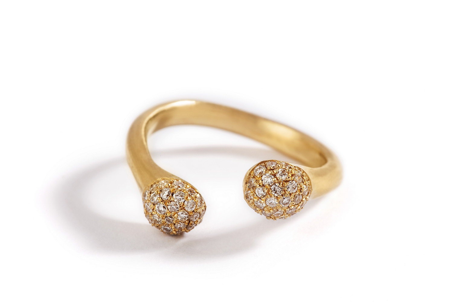 18K Rose Gold Diamond Engagement Ring Rose Gold Diamond Ring | Etsy