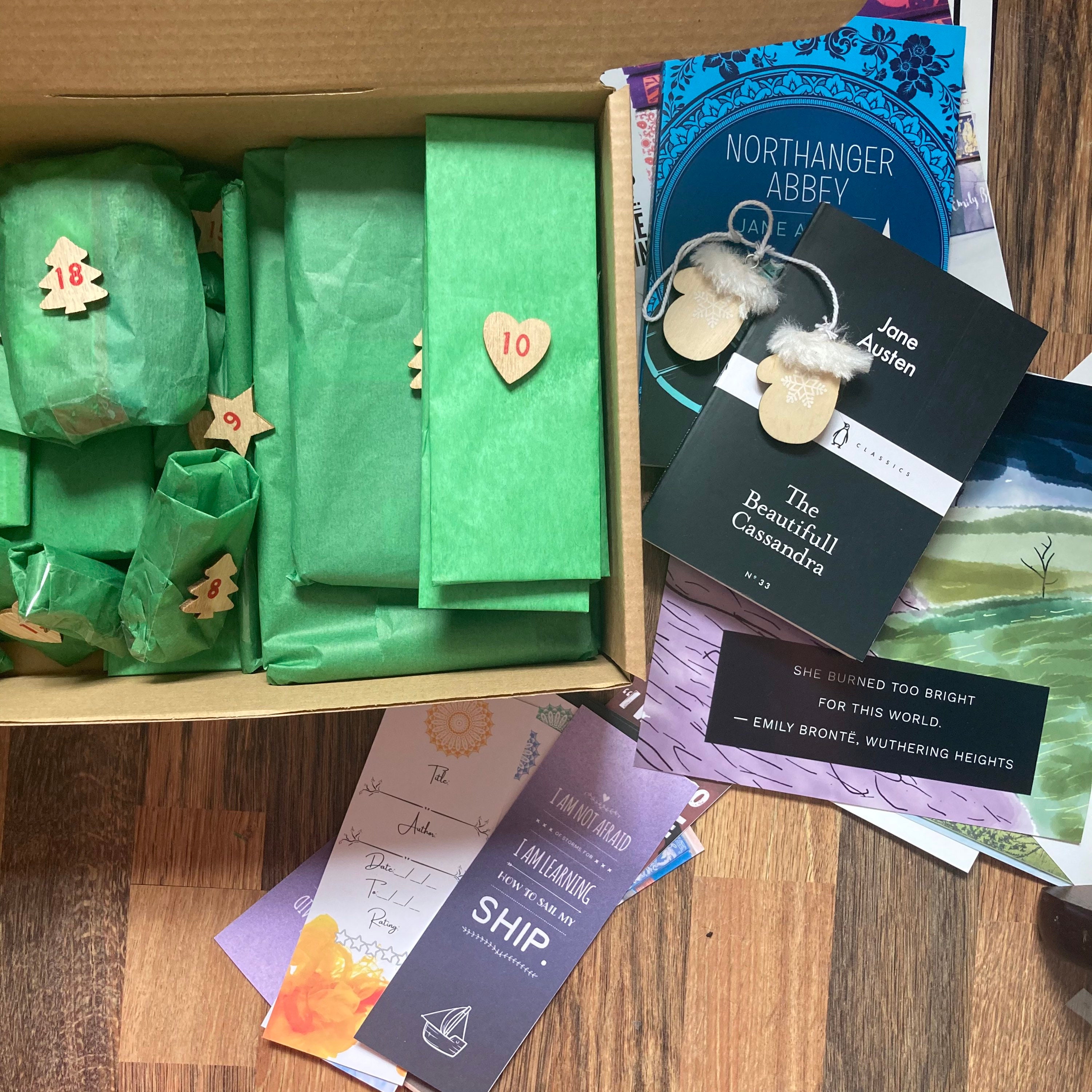 Bookish Advent Calendar Including 24 Gifts Etsy