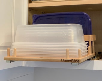 Pull Out Cabinet Drawer Organizer, UpperSlide Cabinet Pullouts Large Container Caddy (US 101) - FREE SHIPPING