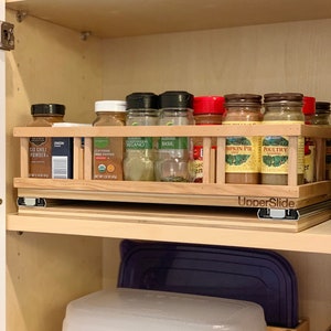 Pull Out Spice Rack Organizer Upperslide Cabinet Pullouts Large Pull Out Cabinet Organizer US 303L Fits Most 18 inch Cabinets Etsy