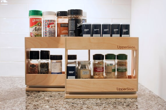 Pull Out Cabinet Drawer Organizer, Upperslide Cabinet Pullouts Double Pull  Out Spice Rack Large US 303DL FREE SHIPPING 