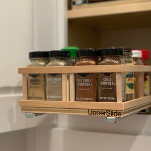 Pull Out Spice Rack Organizer Upperslide Cabinet Caddies Small Pull Out Cabinet Organizer US 303S Fits Most 12 inch Cabinets Etsy