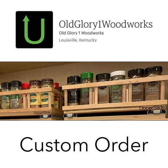 Custom pull 2025 out spice rack
