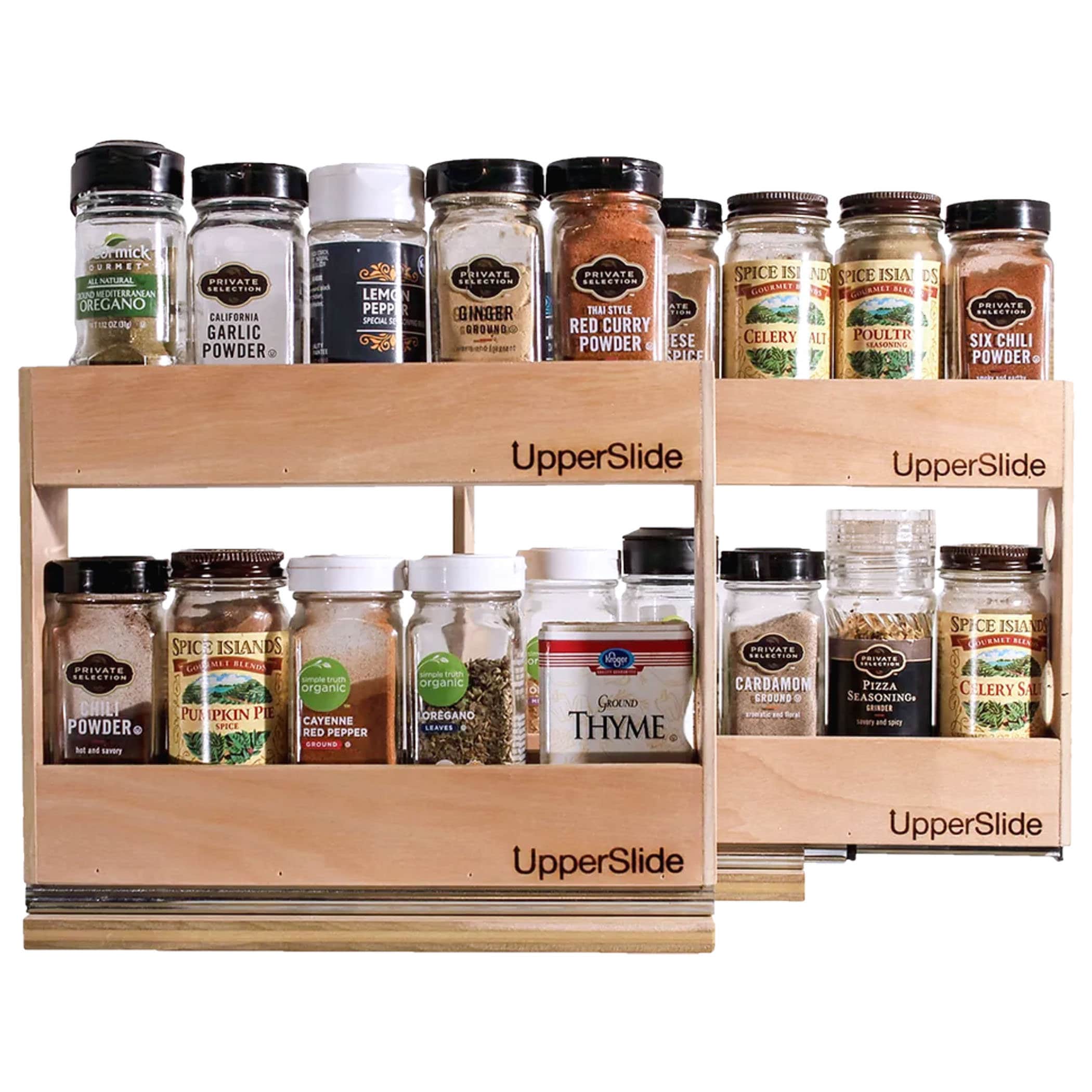 Pull out spice rack for upper cabinets deals