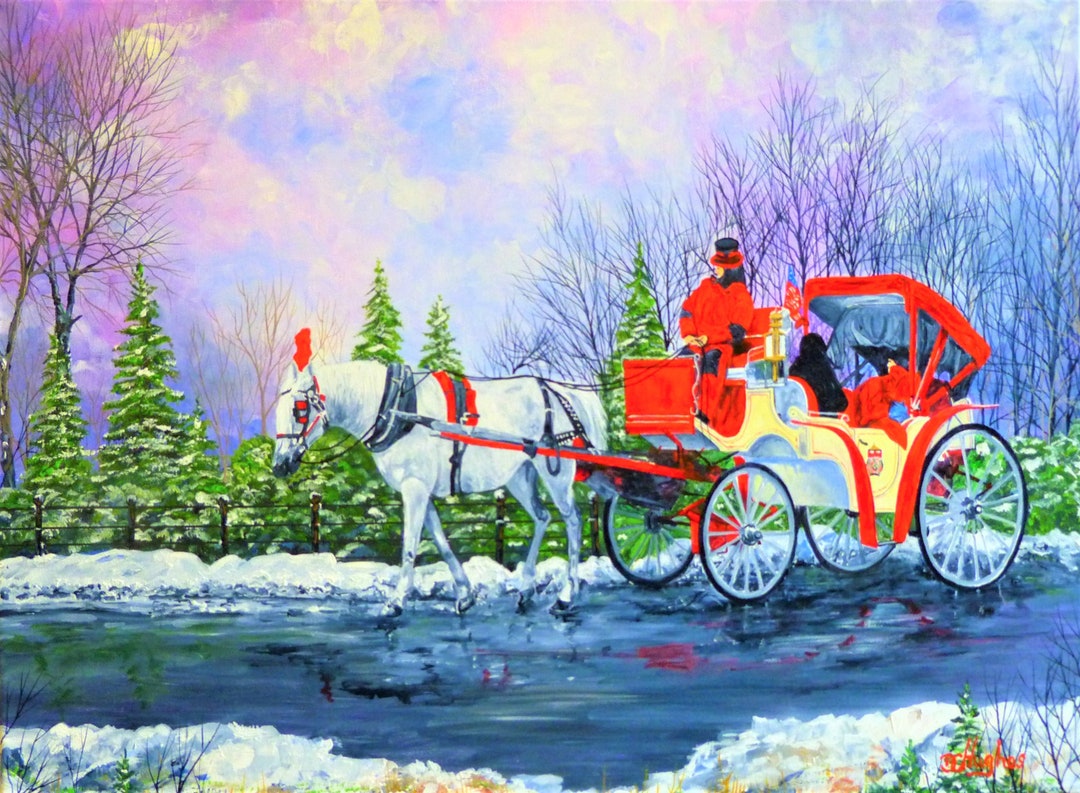 CARRIAGE RIDE in a Horse Drawn Carriage in NYC, Central Park in the ...
