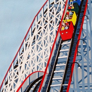 PARAGON PARK COASTER, Canvas Print, Coaster Print named Here&#39;s Teddy, Print Size 11 X 14