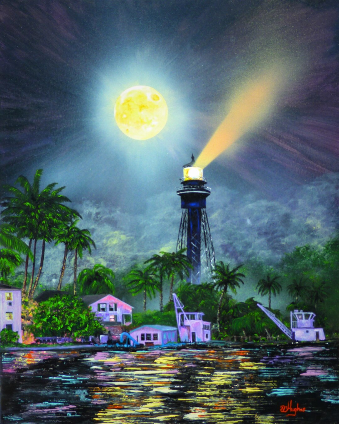 DIGITAL PRINT of Hillsboro Lighthouse Stretched Canvas Etsy