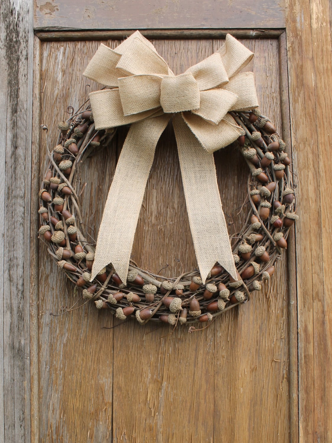 Acorn Wreath, Fall Wreath, Autumn Wreath, Rustic Wreath, Natural Wrea…