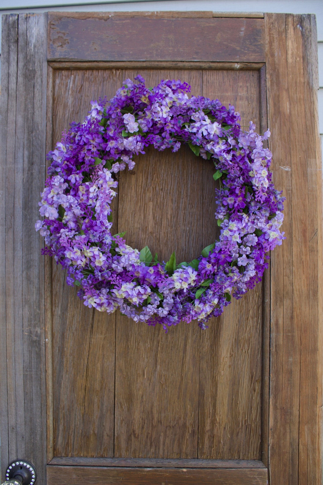 Spring Wreath Lilac Wreath Purple Wreath Floral Wreath