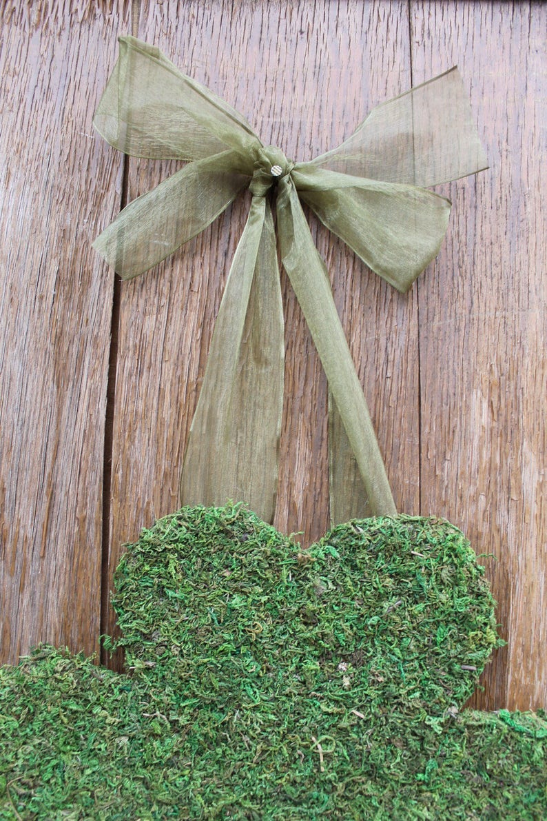 St. Patrick's Day Wreath, St. Patrick's Day Door Hanger, Shamrock Door Hanger, Shamrock, Moss Decor, St. Patrick's Day Decor, Front Door image 4