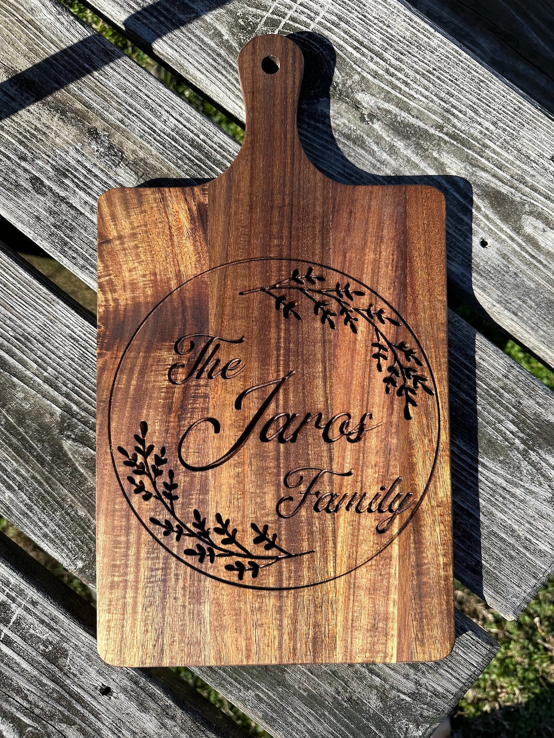 Personalized Engraved Serving Board, Charcuterie Board, Monogrammed, Cheese Board, Serving Board