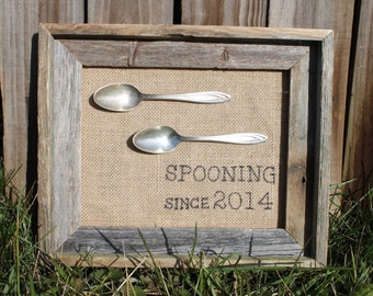 Spooning Gift, Spooning Since, Anniversary Gift, Gifts for Her, Gifts for Him, Wedding Anniversary, Wedding Gift, Couple's Gift, Valentines