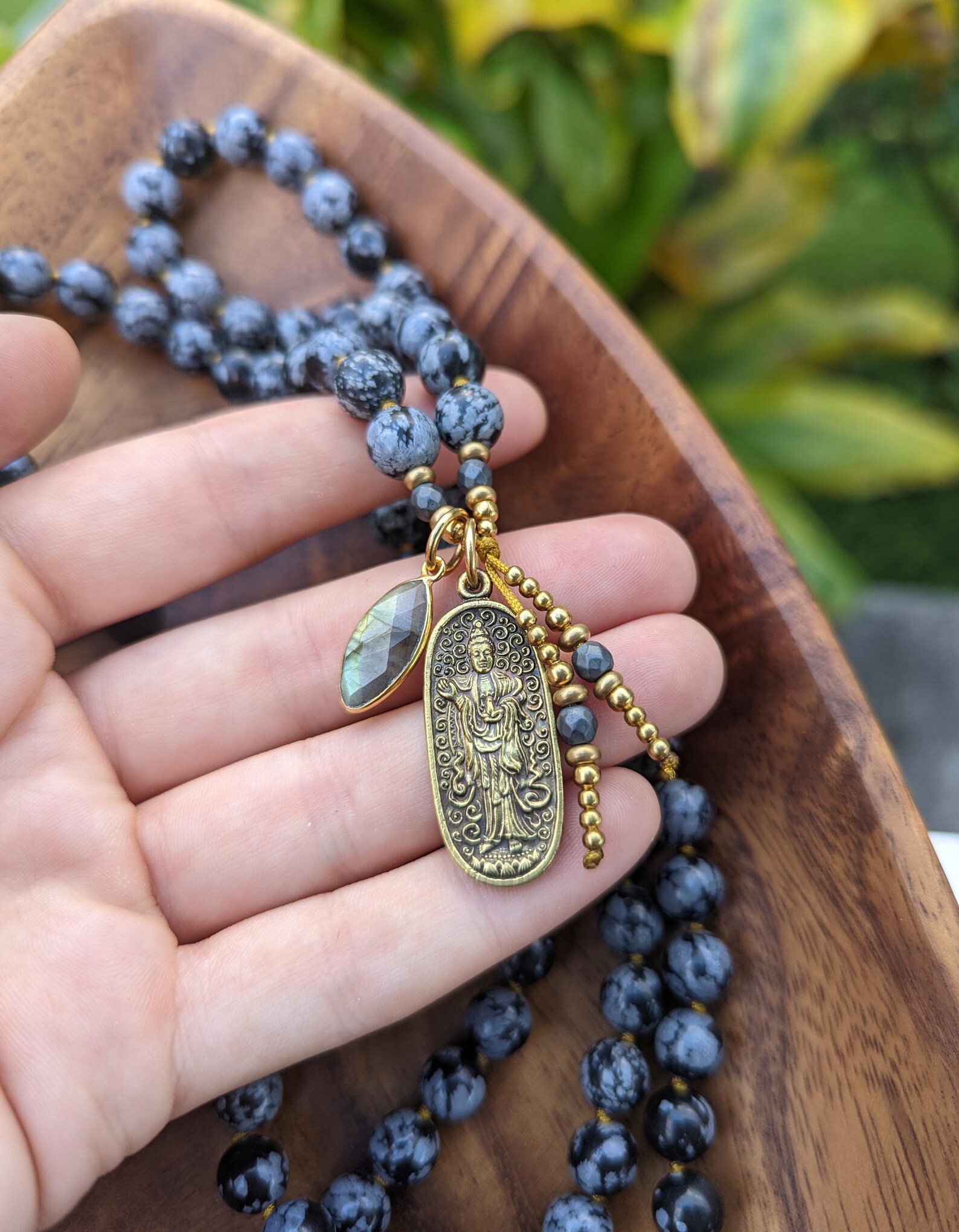 EMPATHY & PROTECTION Kuan Yin Mala Necklace Guan Yin Etsy