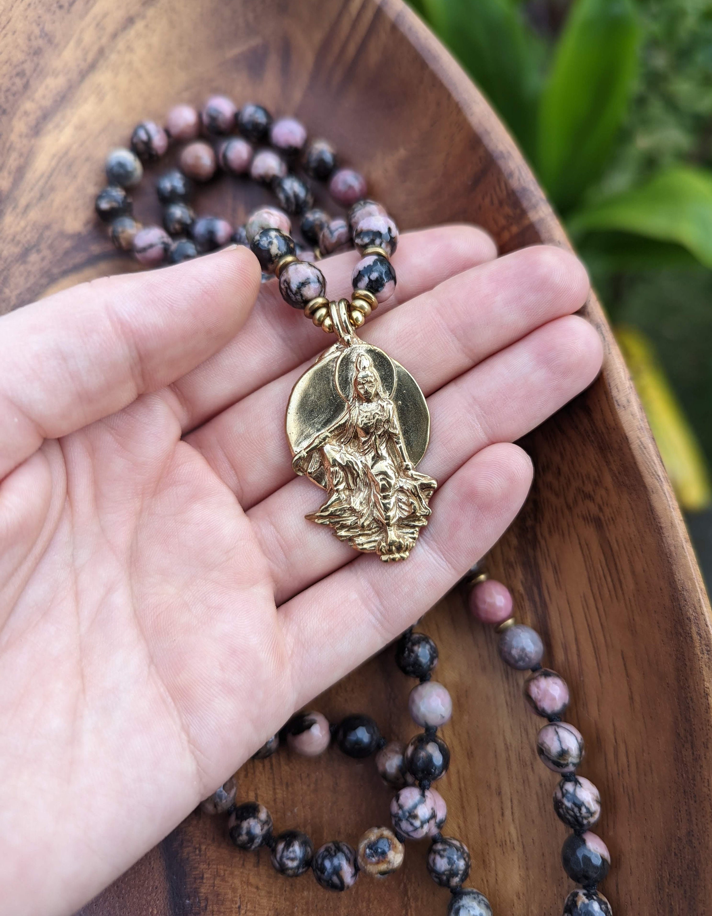 HEART OF COMPASSION Guanyin Kuan Yin Mala Beads Guan Yin Etsy
