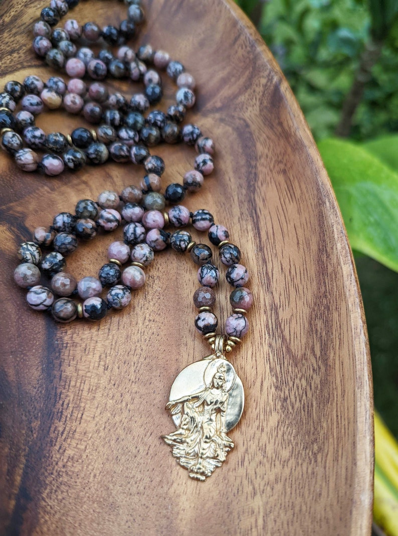 HEART OF COMPASSION Guanyin Kuan Yin Mala Beads Guan Yin Etsy