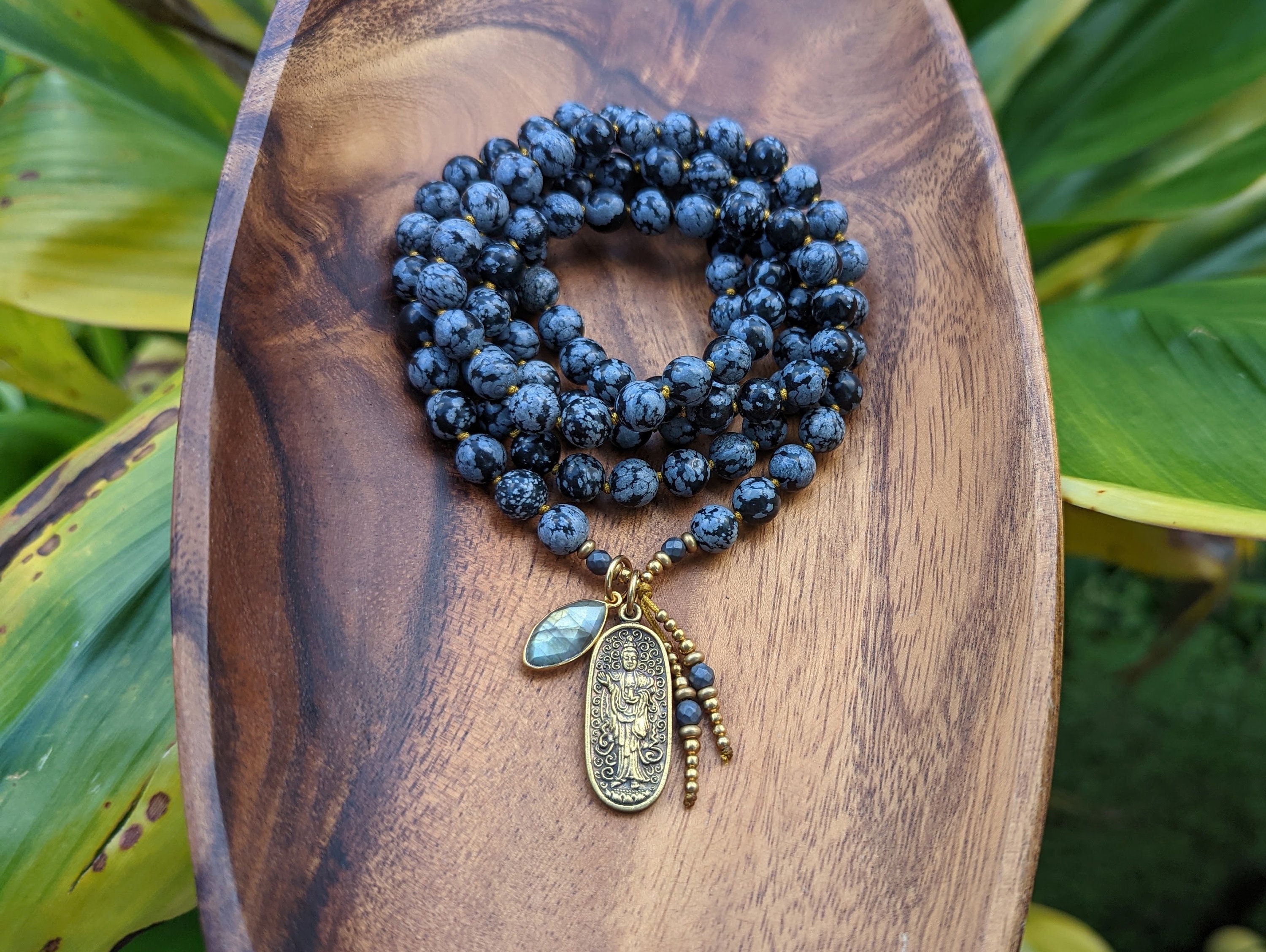 EMPATHY & PROTECTION Kuan Yin Mala Necklace Guan Yin Etsy