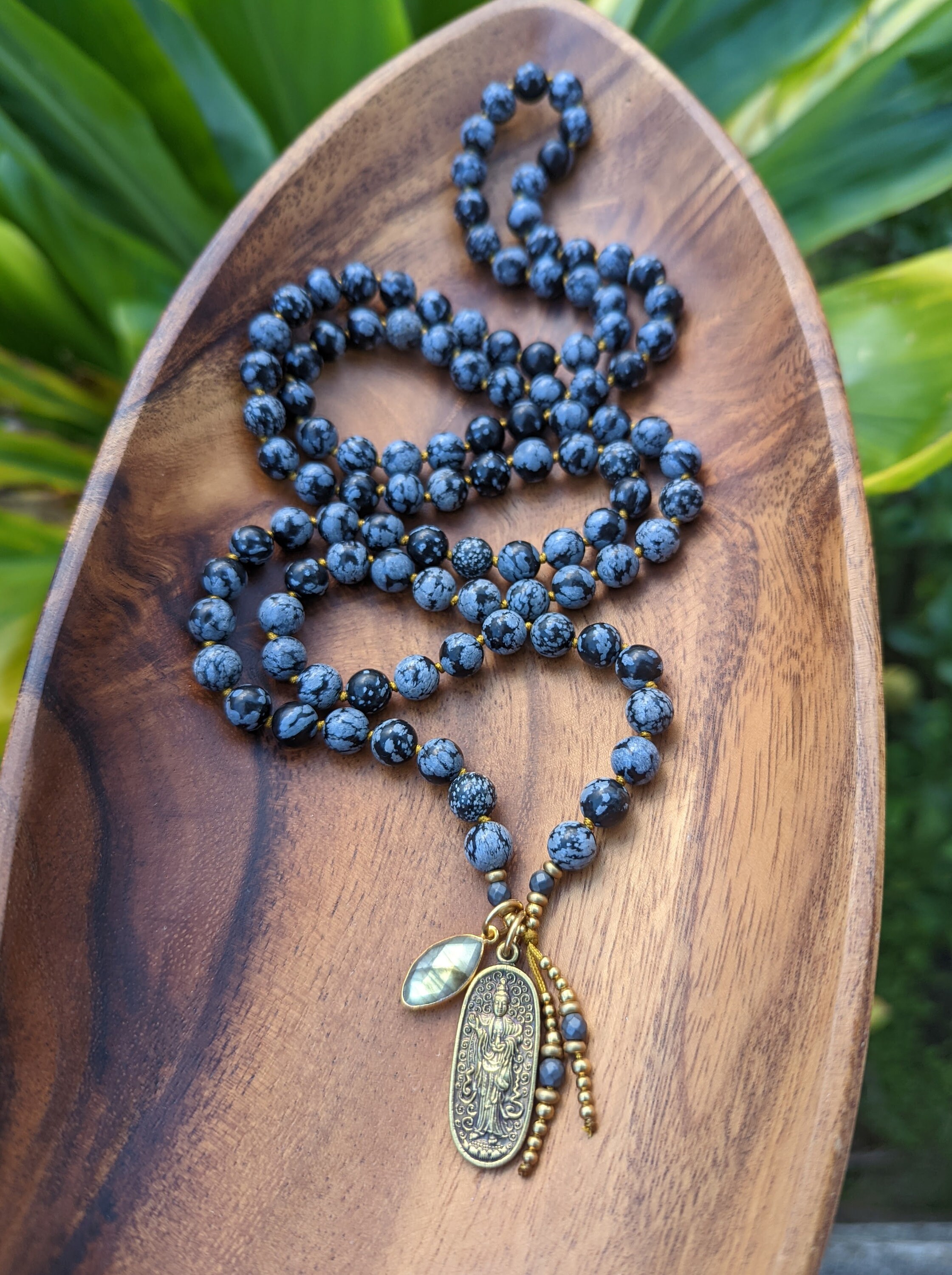 EMPATHY & PROTECTION Kuan Yin Mala Necklace Guan Yin Etsy