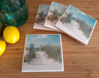 Featuring Original Patterson Art Studio Artwork handmade from stone and cork Ready to ship. Coasters set of 4 stone Sea Turtle coasters