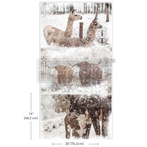 RUSTIC RETREAT  - New! -  Redesign with Prima Decoupage Fiber - Decor Tissue Paper Multi Pack - Rustic Retreat  - 19.5&quot; x 30&quot; 3 sheets
