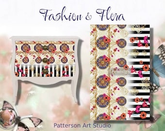 Decoupage Tissue Paper - Cece Retro Garden - ReDesign With Prima