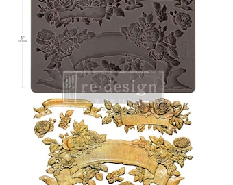 Decor Moulds® – Bloom Of Eternity – 1 pc, 5″x8″x8mm Redesign with Prima
