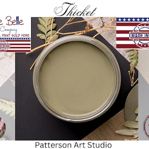 THICKET  - Chalk Mineral Paint - Dixie Belle Paint Company -Made in the USA - Color Green - Furniture and Decor Paint