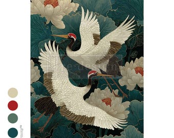 Decoupage Decor Tissue Paper – Grace In Flight – 1 sheet, 19.5″x30″ Redesign with Prima